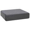 vidaXL Sēdvietas spilvens 40 x 40 x 10 cm PU putas Pelēka