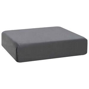 vidaXL Sēdvietas spilvens 40 x 40 x 10 cm PU putas Pelēka