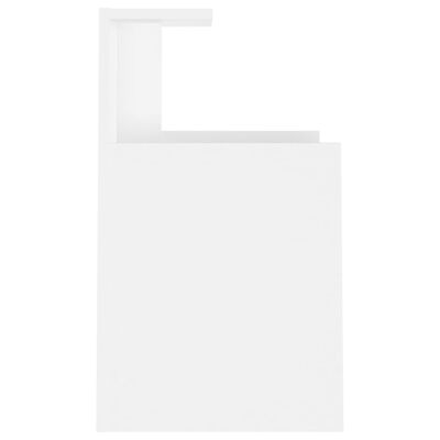 vidaXL naktsskapītis, balts, 40x35x60 cm, kokskaidu plāksne