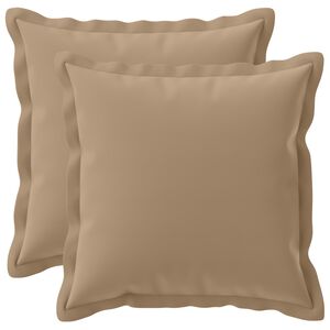 vidaXL Spilvenu pārvalks 2 gab. HOUTEN Pelēkbrūna 30 x 30 cm