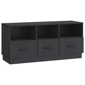vidaXL Televizora skapī&scaron;a Melns 102 x 34,5 x 47 cm Inženierijas koks