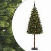 vidaXL Mākslīgā Ziemassvētku eglīte ar rotājumiem 180 cm 300 LED