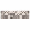 vidaXL Virtuves paklājs pelēka mozaīka 150 x 45 cm 100% poliamīds