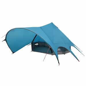 vidaXL Tīklu telts 7 personām Zila un pelēka 600 x 600 x 347 cm