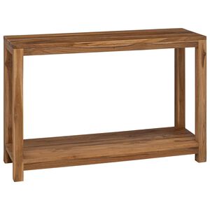 vidaXL Konsoles galds Dabiska 110 x 35 x 75 cm Ciets tek&scaron;a koks