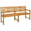vidaXL Āra sols Dabiska 180 x 55,5 x 90 cm Cietā akācijas koks