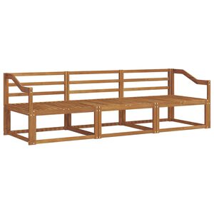 vidaXL Āra dīvānu komplekts 3 pcs Dabiska Cietā akācijas koks