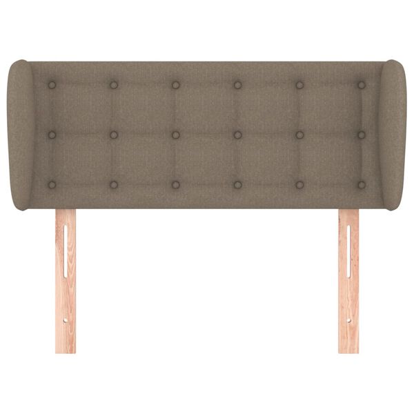 vidaXL galvgalis ar malām, 103x23x78/88 cm, pelēkbrūns audums