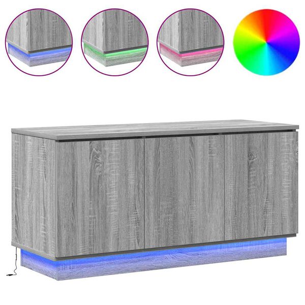 vidaXL Televizora skapī&scaron;a Pelēks Sonoma 100 x 38 x 49 cm