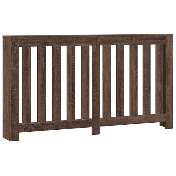 vidaXL radiatora pārsegs, brūna ozola, 149x20x82 cm, inženierijas koks