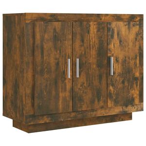 vidaXL kumode, ozolkoka krāsa, 92x35x75 cm, inženierijas koks