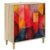 vidaXL Puse HEESCH Sonoma 69 x 33 x 75 cm Inženierijas koks