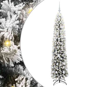 vidaXL Mākslīgā Ziemassvētku eglīte su 300 LED ar statīvu Zaļa 180 cm