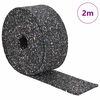 vidaXL Gumijas granulu rullis Melns 200 x 5 x 0,6 cm Gumija