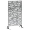 vidaXL Privātuma ekrāns 100 x 50 x 180 cm Cinkota tērauda Sudraba