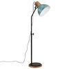 vidaXL grīdas lampa, 25 W, bružāti zila, 30x30x100-150 cm E27