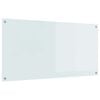 vidaXL Virtuves aizsargpanelis Balts 120 x 60 cm rūdīts stikls