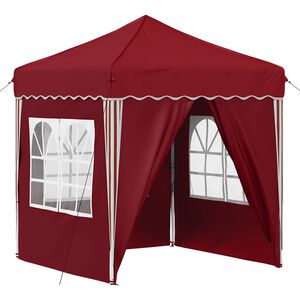vidaXL Pop-up svinību teltis 195 x 195 x 245 cm Burgundija