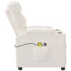 vidaXL elektrisks masāžas krēsls, krēmkrāsas mākslīgā āda