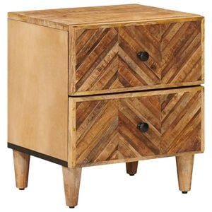vidaXL Naktsgaldiņ&scaron; Brūna 40 x 33,5 x 46 cm Cieta mango koksne