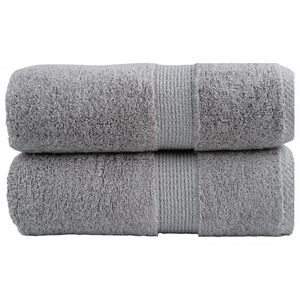 vidaXL augstākās kvalitātes dvieļi, SOLUND, 2 gab., pelēki, 30x30 cm, 600 g/m&sup2;