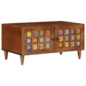 vidaXL Kafijas galdiņ&scaron; Brūna 80 x 50 x 40 cm Cieta mango koksne