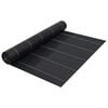 vidaXL augsnes pārsegs, PP, 1x50 m, melns