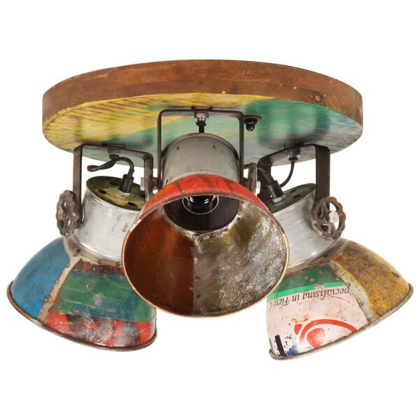 vidaXL griestu lampa, industriāls stils, krāsaina, 25 W, 42x25 cm, E27