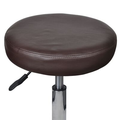 vidaXL biroja krēsli, 2 gab., brūni, 35,5x84 cm, mākslīgā āda