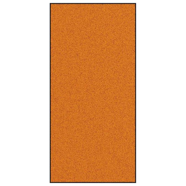 vidaXL Durvju paklājs Oranža un melna 120 x 250 cm Poliamīds un PVC