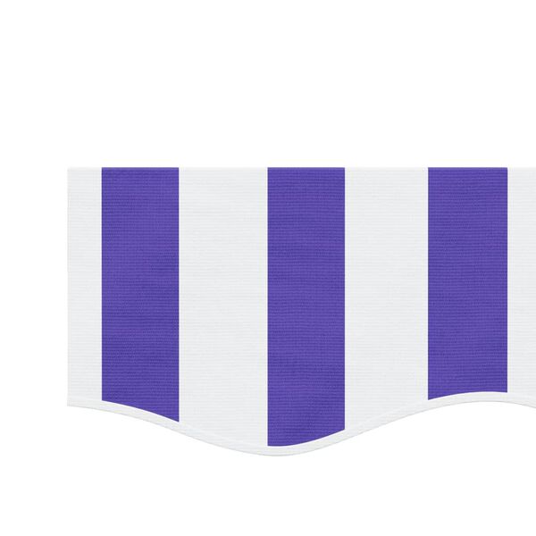 vidaXL nojumes jumta maliņa, zilas un baltas svītras, 4 m