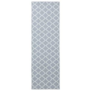 vidaXL Paklāja ceļ&scaron; ORIZ 1150 gsm Pelēka un balta