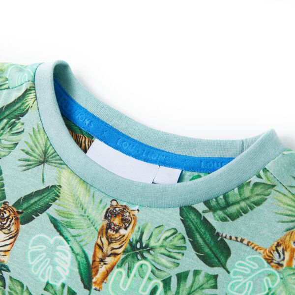 Bērnu T-krekls, gai&scaron;i zaļ&scaron;, 128