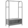 vidaXL Apģērba statīvs Pelēka 100 x 44 x 160 cm Inženierijas koks