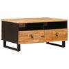 vidaXL Kafijas galdiņ&scaron; Brūna 80 x 54 x 40 cm Cieta mango koksne