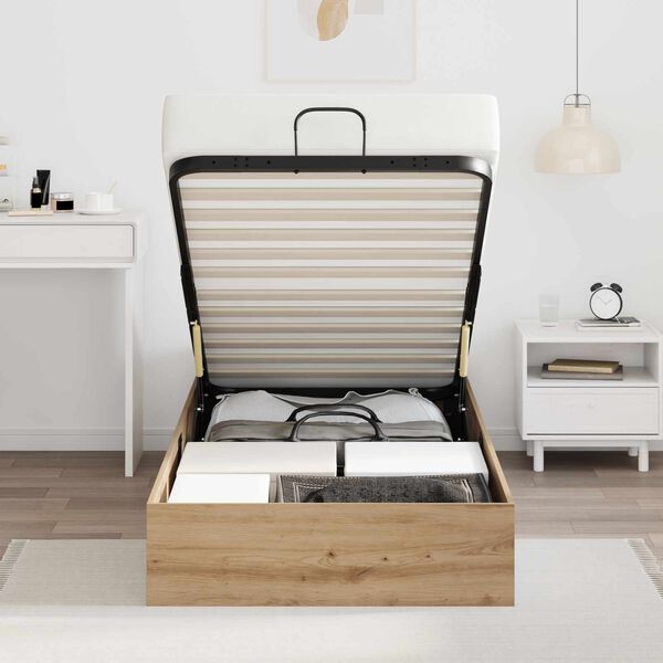 vidaXL Otomāna gultas rāmis Amatnieka Ozols 100 x 200 cm