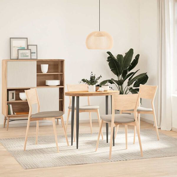 vidaXL galda virsma, 80x40x4 cm, ozola masīvkoks, ovāls