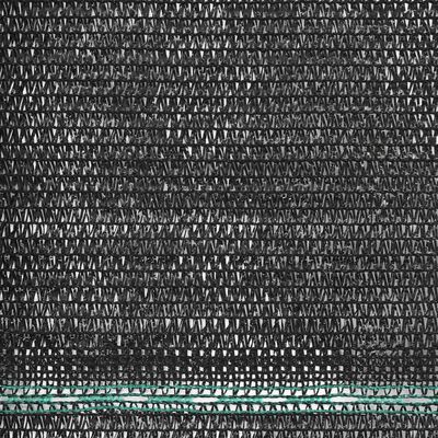 vidaXL tenisa laukuma tīkls, HDPE, 1,4x50 m, melns