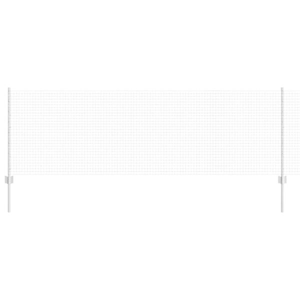 vidaXL Žogs ar stabu Sudraba 0,8 x 25 m Tērauds