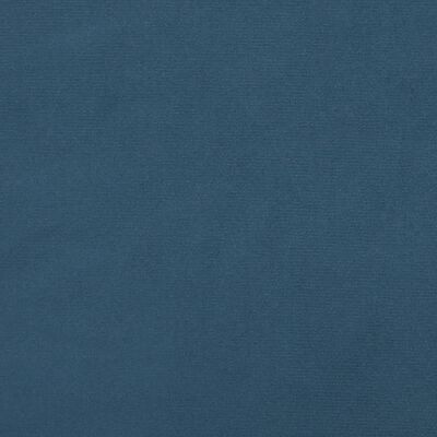 vidaXL gultas rāmis, tumši zils samts, 120x200 cm
