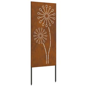 vidaXL Dārza privātuma ekrāns Rūsa 50 x 140 cm Novecināts tērauds