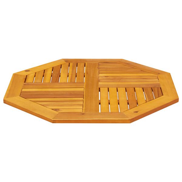 vidaXL galda virsma, 80x80x2,2cm, astoņstūra forma, akācijas masīvkoks
