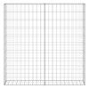 vidaXL gabions ar vāku, cinkots tērauds, 80x20x100 cm
