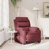 vidaXL elektrisks masāžas krēsls, atgāžams, vīnsarkans audums