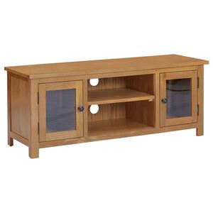 vidaXL TV skapītis, 110x35x44 cm, ozola masīvkoks