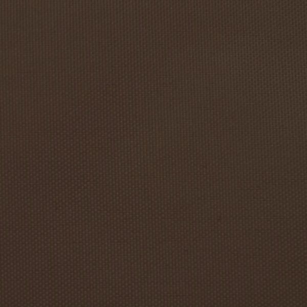 vidaXL saulessargs, 3x3x3 m, trijstūra forma, brūns oksforda audums