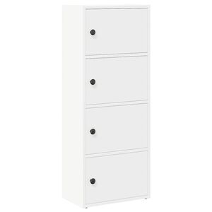vidaXL Grāmatu skapis Balts 40x24x102 cm Engineered Wood