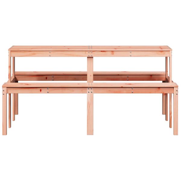 vidaXL piknika galds, 160x134x75 cm, Duglasa egles masīvkoks