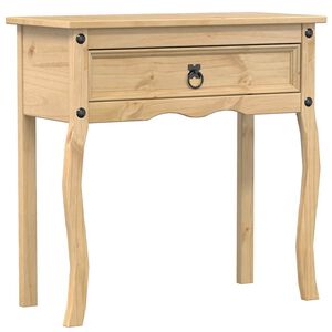 vidaXL konsoles galds Corona, 73x35x73 cm, priedes masīvkoks