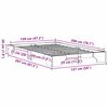 vidaXL Gultas rāmis Vaks brūns 120 x 200 cm Ciets priedes koks
